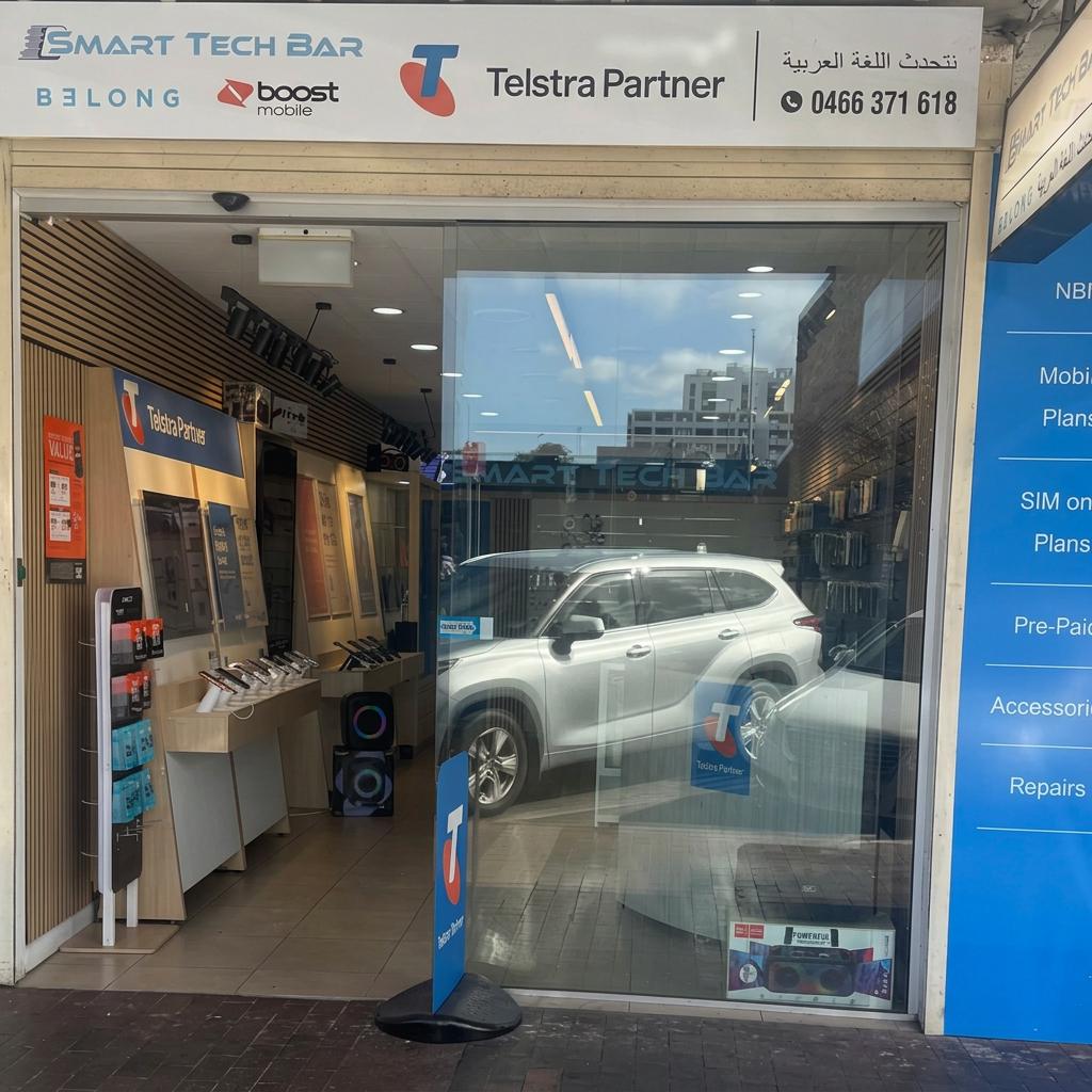 Telstra Partner Fairfield Smart Tech Bar interior